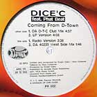 DICE' C.  ft. PHAT BEAT : COMING FROM D-TOWN