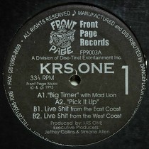 KRS ONE : BIG TIMER  / LIVE SHIT FROM THE WEST COAST