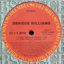 DENIECE WILLIAMS : I CAN'T WAIT