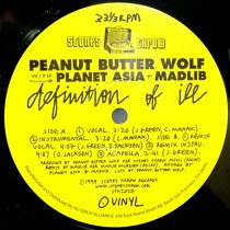 PEANUT BUTTER WOLF  WITH PLANET ASIA + MADLIB : DEFINITION OF ILL